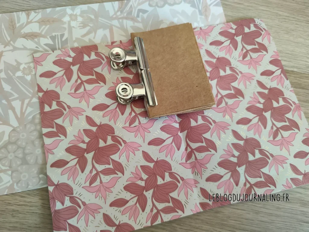 mini carnet de journaling